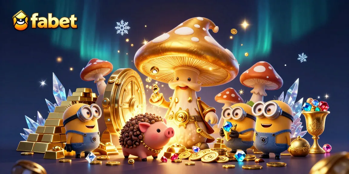 Experience fabet's vibrant magic with golden treasures, mystical characters, and casino-themed elements.