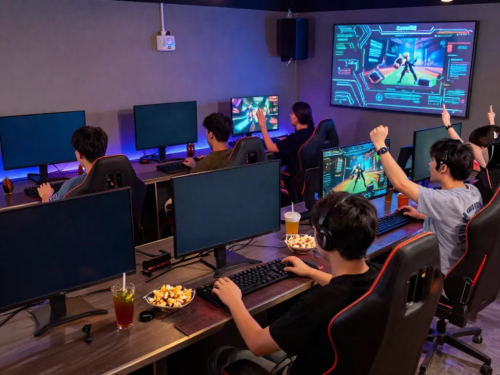 Players enjoying engaging games on GEM88 in an immersive gaming lounge.