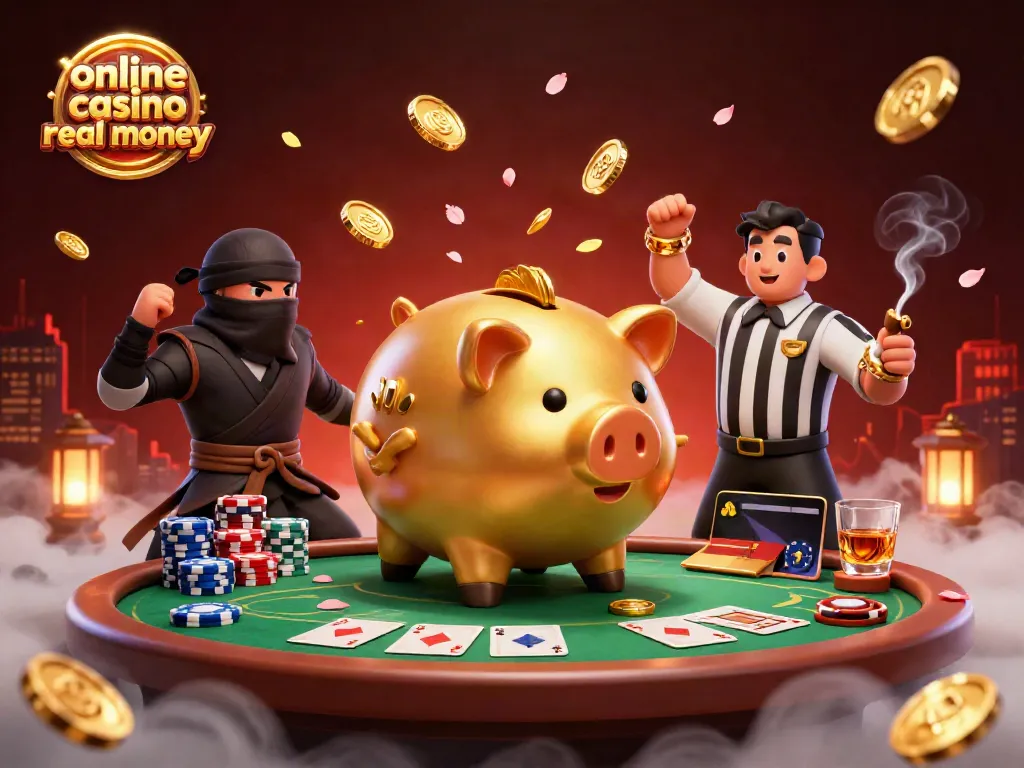 Experience thrilling moments at an online casino real money with engaging 3D illustrated characters and dynamic game elements.
