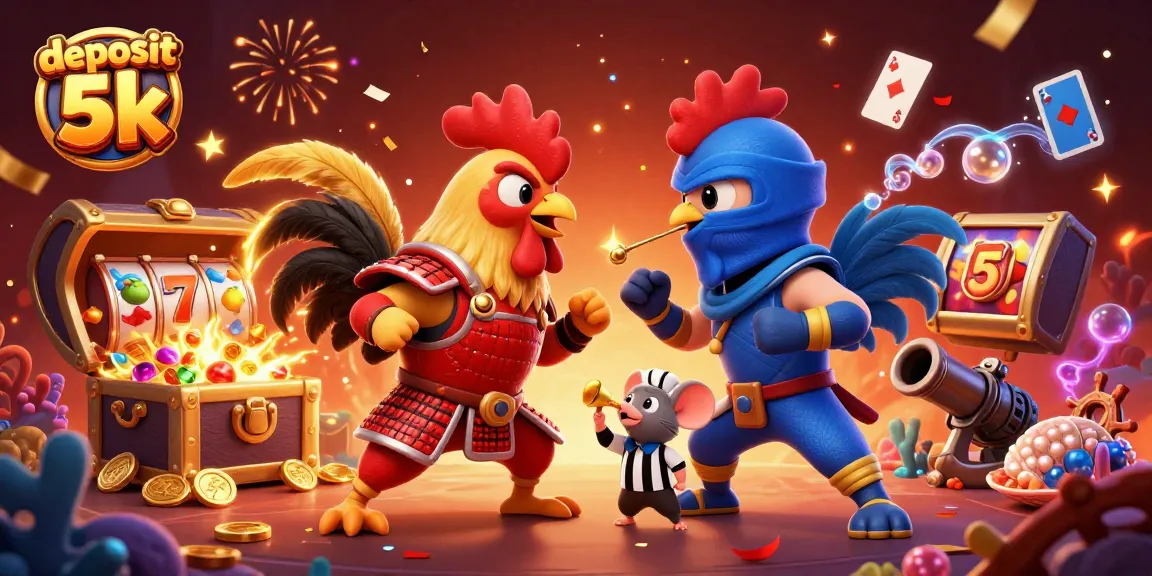 Battle for victories in slots and jackpots with deposit 5k in action-packed casino illustration